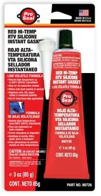 Sealpro ProSeal 80726 High Temperature RTV Silicone Instant Gasket Red • £10.81