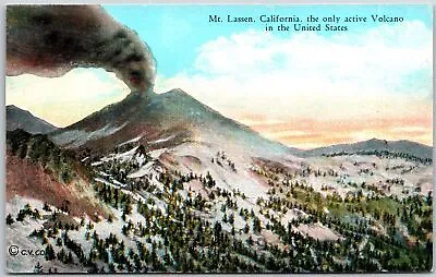 CA-California Mount Lassen Volcanic Eruptions In US Cascade Range Postcard • $8.78