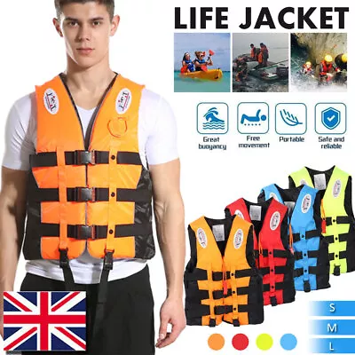 Kid Adult Life Jackets Vest Kayak Buoyancy Aid Sailing Swim Watersport Certified • £14.79