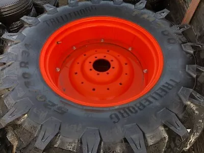 £1050 • Buy 520/70R34 Tractor Tyre And Wheel Trelleborg  Rear Wheel And Tyre 520/70R34