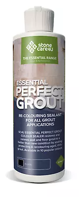 Black Grout Paint Colours And Seals 237ml Transform Old Tile Grout Protect 15yr+ • £24.95