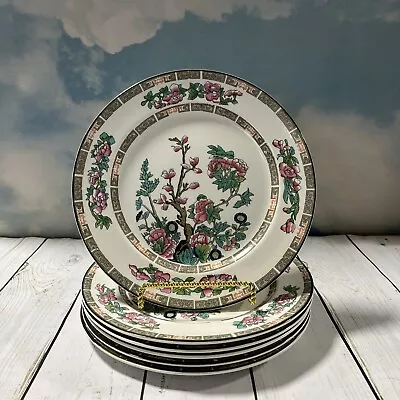 VTG Set Of 6 John Maddock & Sons Indian Tree Salad Dessert Plate England  7 3/4” • $33.50