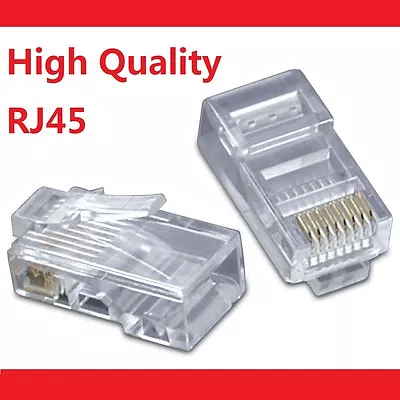 20 X RJ45 CAT5e CAT5 CAT6 Modular Plug Network Connector - Brand New • $6.99