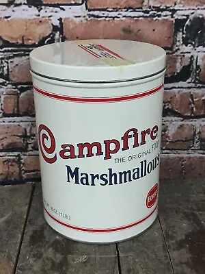 Vintage Campfire Marshmallow Replica Tin Borden 1 Pound Can  • $44.95