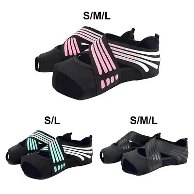 Non Slip Women Ballet Dance Training Yoga Shoes Pilates Grip • £12.68