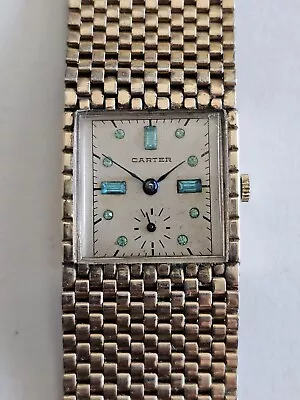 Rare Crysler Watch Co.Carter Swiss 17 Jewels Watch 10K Rolled Gold • $61