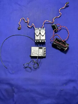 Acoms Vintage Arb227 Receiver As1 Servos Cw Switch Set Working Rc Car Radio Gear • £45