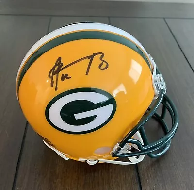 Aaron Rodgers Signed Autographed Green Bay Packers Mini Helmet Steiner COA  • $249.99