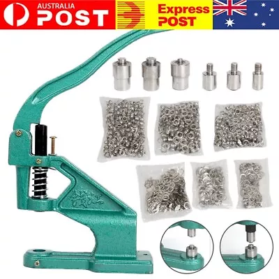 Hand Press Machine Fixing Press Studs Eyelets Rivet Leathercraft 1500*Grommet • $51.99