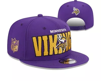 Minnesota Vikings Hat Snapback Adjustable Fit Cap Purple/Yellow Free Fast Ship • $22.99