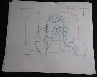 MY LITTLE PONY Cartoon Animation 12.5x10.5  Pencil Drawing LOT Of 12 In Glasses • $75.25