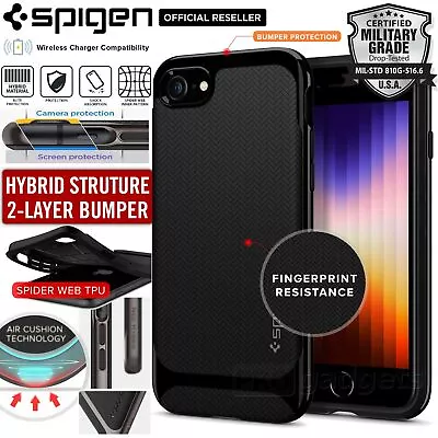 $29.99 • Buy For IPhone SE 2022 2020 8 7 Plus Case SPIGEN Neo Hybrid Bumper TPU 2 Layer Cover