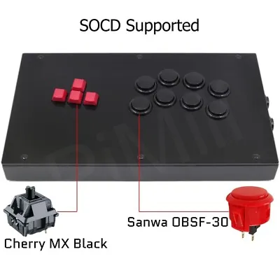 RAC-J800K Keyboard Buttons Arcade Joystick Fight Stick For PS4/PS3/PC • $189.99