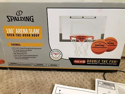 Spalding NBA Slam Jam Over The Door Mini Basketball Hoop • $25