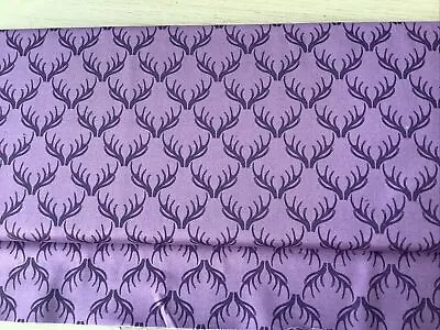 CLEARANCE BOLT END 35cm X 110cm Lewis & Irene Loch Lewis Antlers 100% Cotton • £1.75