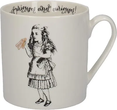 V&A C000048 Alice In Wonderland Mug In Gift Box 'Alice' Design Fine China Wh • £21.33