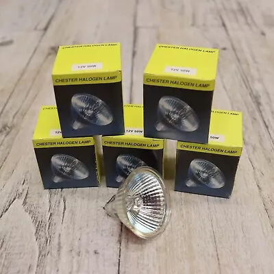 6 Pc-MR16 Light Bulbs 12V 50W Dimmable Lamps (NO LENSE) Bi-Pin 2-Pin GU5.3 Base • $11.99