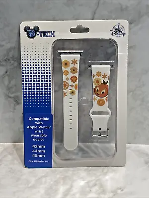 NEW Disney D-TECH ORANGE BIRD Flower & Garden Apple Watch Band 42-44-45mm BAG2 • $36.99