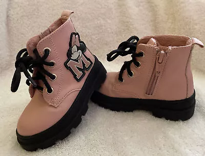 H&M Disney Minnie Mouse Warm Lined Boots-Size 5.5-Powder Pink • $15