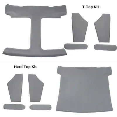 T-Top Or Hard Top Headliner Kit W/ Sail Panels & Sun Visors Medium Dove Gray • $429.95