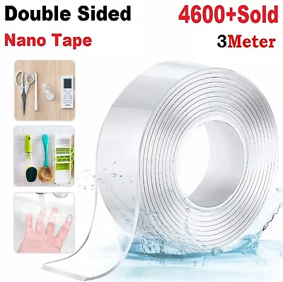 Upgrade Reusable Strong Adhesive Nano-Traceless Tape Anti Slip Gel Double Sided • $13.49