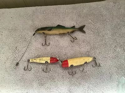 Vintage C.C.B. Co. Fishing Lure Glass Eyes Others Used • $32