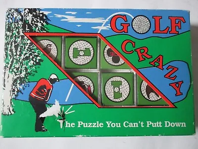 Golf Crazy Cube Puzzle Complete With Solution Pre-Owned. • £3.99