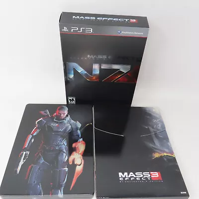 Mass Effect 3 N7 Collector's Edition PS3 Complete STEELBOOK (Sony PlayStation 3) • $19.99