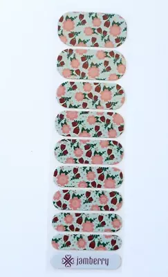 Jamberry Aqua Flora Half Sheet Nail Wrap Retired August 2017 • $3.50