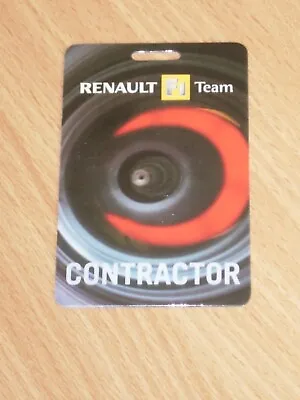 £3.25 • Buy Renault  F1 Team  Visitor Pass   Rare