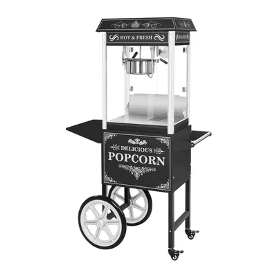 £759 • Buy Retro Popcorn Machine Cinema Style Commercial Popcorn Maker + Cart 1600W 5Kg/H