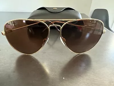 Electric Visual Ellis Aviator Gold Sunglasses • $53.78