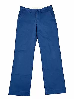 J Crew Chino Pants Broken In Chinos Mens Sz 30x30 Blue Straight Urban Slim • $13.59