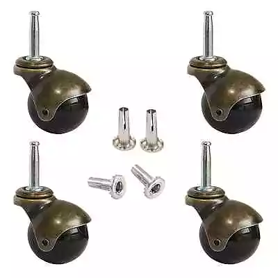 Furniture Ball Caster Wheels Vintage Furniture Replacement Castors For Chair ... • $19.99