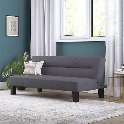 Futon With Microfiber Cover Gray Microfiber • $130.80