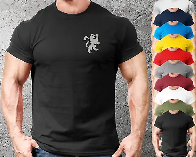 Medieval Lion LB Gym Fit T Shirt Training Top Semi-Fitted Mens Clothing • £8.99