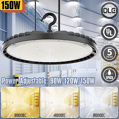 Adjustable UFO Led High Bay Light 150W Warehouse Shop Light Dimmable 3000K-5000K • $59.20