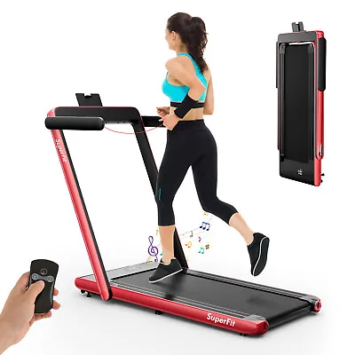 $419.95 • Buy Folding Walking Pad Treadmill 2-In-1 Under Desk 2.25H Home Gym Fitness Remote