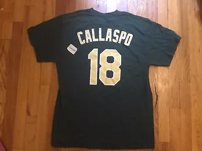 Alberto Callaspo Oakland A's Athletics Men Large Green T-Shirt Majestic • $8.46