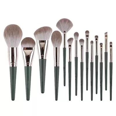 14Pcs Kabuki Make Up Brushes Set Eye Shadow Blusher Face Powder Foundation Brush • £4.95