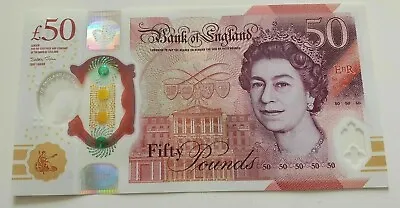 £79.99 • Buy New Polymer UNC Plastic £50 Fifty Pound Bank Of England Note FIRST RUN Series A 