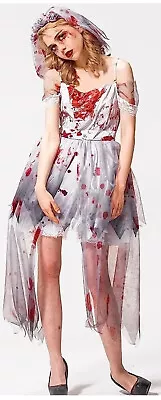 £12.99 • Buy Zombie Ghost Bride Walking Dead Costume Halloween Women's XL UK 20 - 22