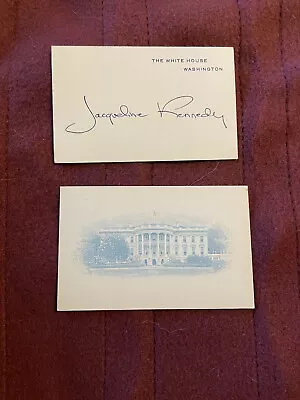 JFK Kennedy White House Vignette & Jacqueline Kennedy Facsimile White House Card • £95.02