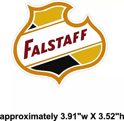 Falstaff Beer Classic Vintage Drag Racing Sticker Decal NHRA Rat Rod Street Rod • $3.49