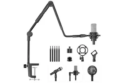 Mic Microphone Desktop Stand Suspension Boom Scissor Arm Holder Studio Broadcast • £22.99