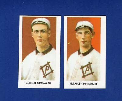 1909-1911 T206 PORTSMOUTH TRUCKERS Complete 2-card Team Set REPRINT Ca.1983 LL • $1