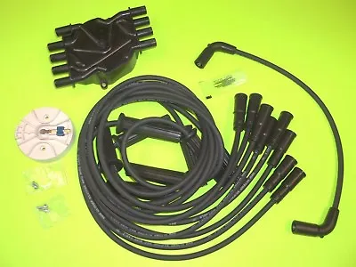 MERCRUISER 5.0 5.7 MPI 350 Mag FLAT DISTRIBUTOR CAP ROTOR  Spark Plug Wires Kit • $87.88