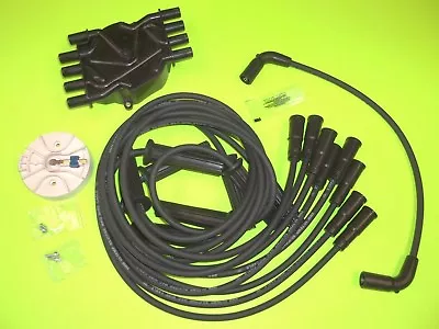 VOLVO PENTA 5.0 5.7 GI GXI FLAT DISTRIBUTOR CAP ROTOR  Spark Plug Wires Kit SET • $99.95