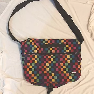 Yak Pak Crossbody Messenger Bag Multi-Color Checkerboard Bag • $20.50