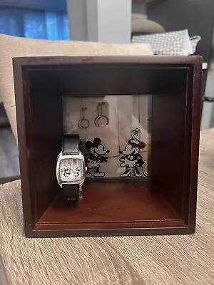 Disney Steamboat Willie 1928 Mickey & Minnie LE 2000 Watch Shadow Box • $200